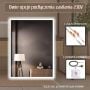 Lustro 60x80 cm prostokątne z oświetleniem srebrne 5907459662290 Venti Prymus zdj.4