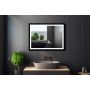 Lustro 60x80 cm prostokątne z oświetleniem czarny 5907459662450 Venti Luxled zdj.6