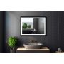Lustro 60x80 cm prostokątne z oświetleniem czarny 5907459662450 Venti Luxled zdj.4