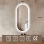 Lustro 45x105 cm owalne z oświetleniem 5907459662771 Venti Elipson zdj.7