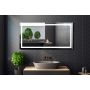 Lustro 120x60 cm prostokątne z oświetleniem srebrny 5907722357984 Venti Willa zdj.6