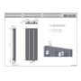 Grzejnik dekoracyjny 180x49 cm podłączenie dolne biały D1N1018490101XK Kermi Beams zdj.2