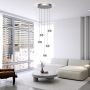 Lampa wisząca 5x W srebrna-szampan 5039503 Aviano Quiberon zdj.3