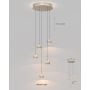 Lampa wisząca 5x W piaskowa 5039513 Aviano Quiberon zdj.3