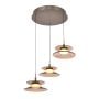 Lampa wisząca 3x25 W brązowa-coffe 5058321 Aviano Crema zdj.1