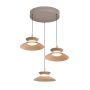 Lampa wisząca 3x28 W piaskowa 5060313 Aviano Gubbio zdj.1