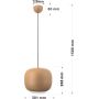Lampa wisząca 1x20 W brązowa 6026118 Aviano Positano zdj.2