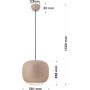Lampa wisząca 1x20 W piaskowa 6026119 Aviano Positano zdj.2