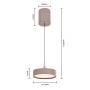 Lampa wisząca 1x8 W piaskowa 6062113 Aviano Valensole zdj.2