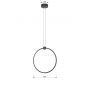 Lampa wisząca 1x36 W czarna 62180110 Aviano Circola zdj.2