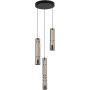 Lampa wisząca 3x9 W czarna-chrom-przydymiona 62230310 Aviano Cilindro zdj.1