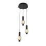 Lampa wisząca 3x8 W czarna-chrom-przydymiona 62240310 Aviano Ronda zdj.1