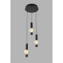 Lampa wisząca 3x8 W czarna-chrom-przydymiona 62240310 Aviano Ronda zdj.5