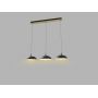 Lampa wisząca 3x9.7 W czarna 7001304 Wofi Rosskoff zdj.3