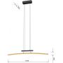 Lampa wisząca 1x27 W czarna 7020106 Wofi Bologna zdj.2