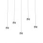 Lampa wisząca 5x W szampan-nikiel 7039503 Aviano Quiberon zdj.4