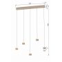 Lampa wisząca 5x W piaskowa 7039513 Aviano Quiberon zdj.2