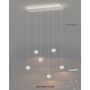 Lampa wisząca 6x W biała 7039608 Aviano Quiberon zdj.6