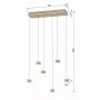 Lampa wisząca 6x W piaskowa 7039613 Aviano Quiberon zdj.3