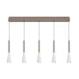 Lampa wisząca 5x30 W biała-piaskowa 7050524 Aviano Trompto zdj.3