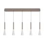 Lampa wisząca 5x30 W biała-piaskowa 7050524 Aviano Trompto zdj.1
