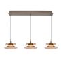 Lampa wisząca 3x25 W brązowa-coffe 7058321 Aviano Crema zdj.1
