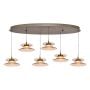 Lampa wisząca 6x50 W brązowa-coffe 7058621 Aviano Crema zdj.4