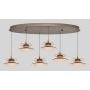Lampa wisząca 6x50 W brązowa-coffe 7058621 Aviano Crema zdj.6