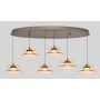 Lampa wisząca 6x50 W brązowa-coffe 7058621 Aviano Crema zdj.5