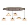 Lampa wisząca 6x50 W brązowa-coffe 7058621 Aviano Crema zdj.1