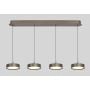 Lampa wisząca 4x38 W brązowa 7062421 Aviano Valensole zdj.5