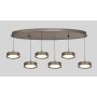Lampa wisząca 6x60 W brązowa 7062621 Aviano Valensole zdj.4