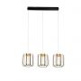 Lampa wisząca 3x45 W czarna-złota 72100310 Aviano Xara zdj.1