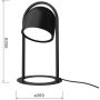 Lampa biurkowa 1x105 W czarna 8045102 Wofi Nizza zdj.2