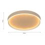 Lampa podsufitowa 2x W piaskowa 9069113L Aviano Bormes zdj.2
