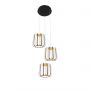 Lampa wisząca 3x45 W czarna-złota 92100310 Aviano Xara zdj.1