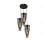 Lampa wisząca 3x W czarna-chrom 92110310 Aviano Grans zdj.1