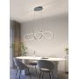 Lampa wisząca 1x56 W szary/popielaty 62030106 Aviano Trevance zdj.4