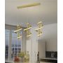 Lampa wisząca 1x9 W złota 62090115 Aviano Claret zdj.5