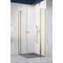 Drzwi prysznicowe 90 cm uchylne złoty szczotkowany/szkło przezroczyste 100310909901R Radaway Nes Brushed Gold KDD II zdj.1