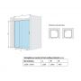 Drzwi prysznicowe 120 cm rozsuwane chrom połysk/szkło przezroczyste KAAC18051200LPN Actima Seria 201 zdj.2