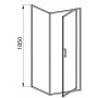 Ścianka prysznicowa 90 cm 10329104 Aquaform Monza zdj.2