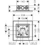 Deszczownica 25x25 cm kwadratowa 35313330 Axor ShowerSolutions zdj.2