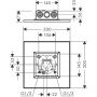 Deszczownica 30x30 cm kwadratowa 35321990 Axor ShowerSolutions zdj.2