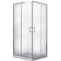 Kabina prysznicowa 90x90 cm kwadratowa chrom połysk/szkło przezroczyste MK90190C Besco Modern 190 zdj.1