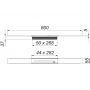 Odpływ liniowy 80 cm złoty 538307 Dallmer CeraFloor Select zdj.2