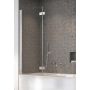 Parawan nawannowy 100 cm 2-częściowy szczotkowany/szkło przezroczyste 100101009101L Radaway Nes Brushed Nickiel PND I zdj.3
