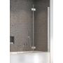 Parawan nawannowy 100 cm 2-częściowy szczotkowany/szkło przezroczyste 100101009101R Radaway Nes Brushed Nickiel PND I zdj.3