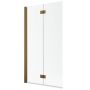 Parawan nawannowy 100 cm 2-częściowy miedź szczotkowany/szkło przezroczyste 100101009301R Radaway Nes Brushed Copper PND I zdj.1