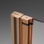 Parawan nawannowy 100 cm 2-częściowy miedź szczotkowany/szkło przezroczyste 100101009301R Radaway Nes Brushed Copper PND I zdj.5